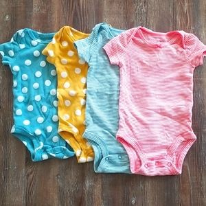 Carters baby girl onesie bundle